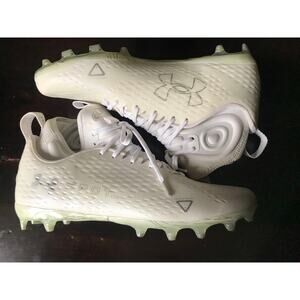 Under Armour UA Spotlight Lux 2.0 Cleats Mens 12 White 3025082-100 Football